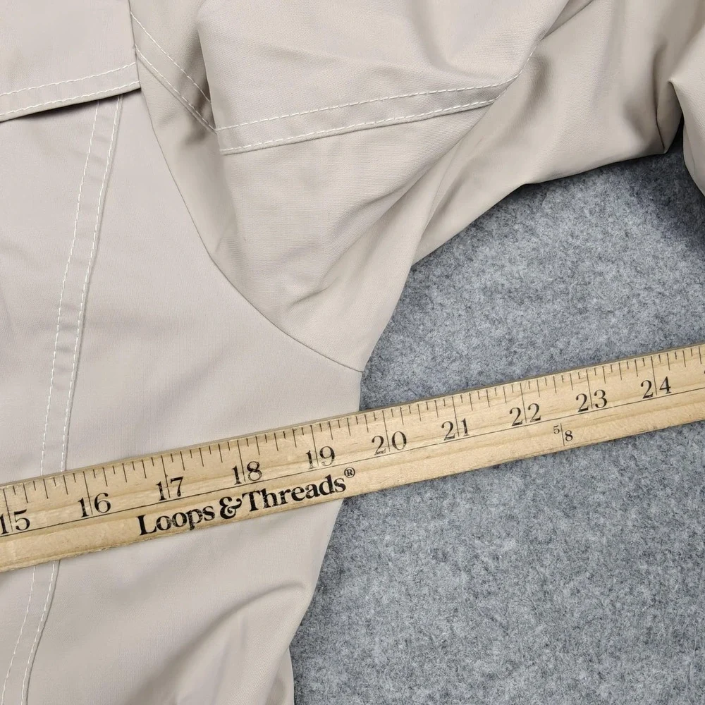 MICHAEL Michael Kors‎ Coat Womens Medium Beige Trench Belted Lined Twill Classic